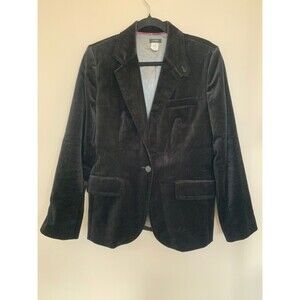J. Crew velvet black Chic blazer size 12